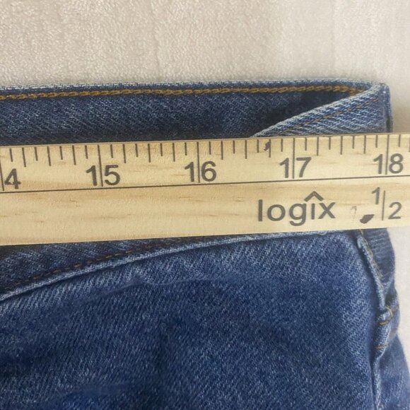 Levis 505 Regular Fit Jeans Mens W36 L30 Blue Denim - Picture 12 of 16